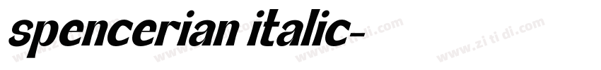 spencerian italic字体转换